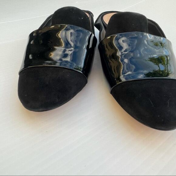 Schutz Eunice mule flat slide clog metallic heel - Picture 7 of 14